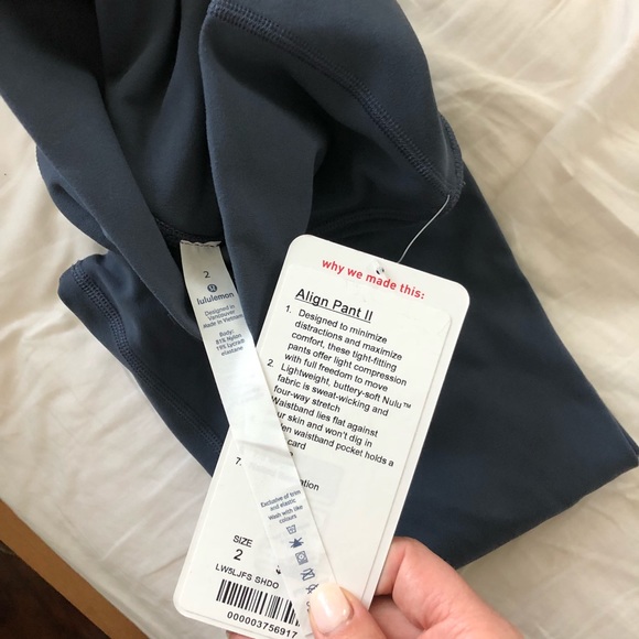 Sold Lululemon Align Pant Shadow Blue - Picture 6 of 6